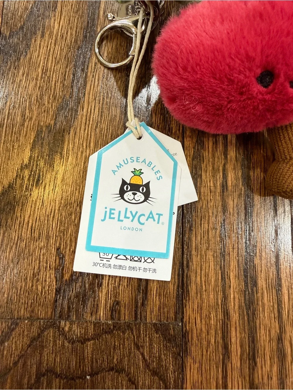 🍒 Jellycat Amuseables Cherries Bag Charm 🍒 - Picture 5 of 5